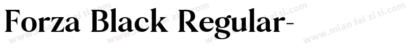 Forza Black Regular字体转换